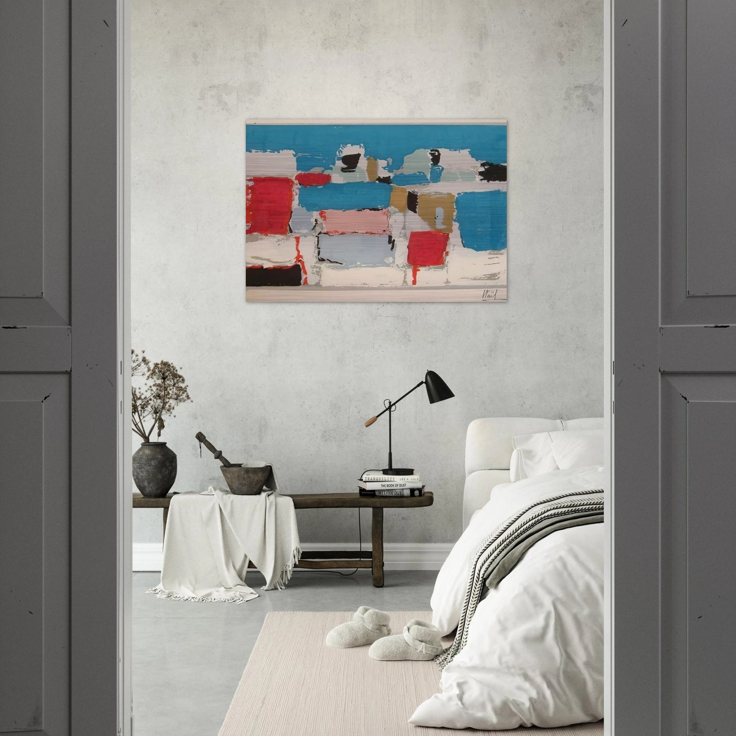 Méditerranée 01 - Art Informel - Nicolas de Stael Brushed Aluminum Print - 70x100 cm / 28x40 inches | Nicolas de Stael Aluminum Print | Nicolas de Stael Prints