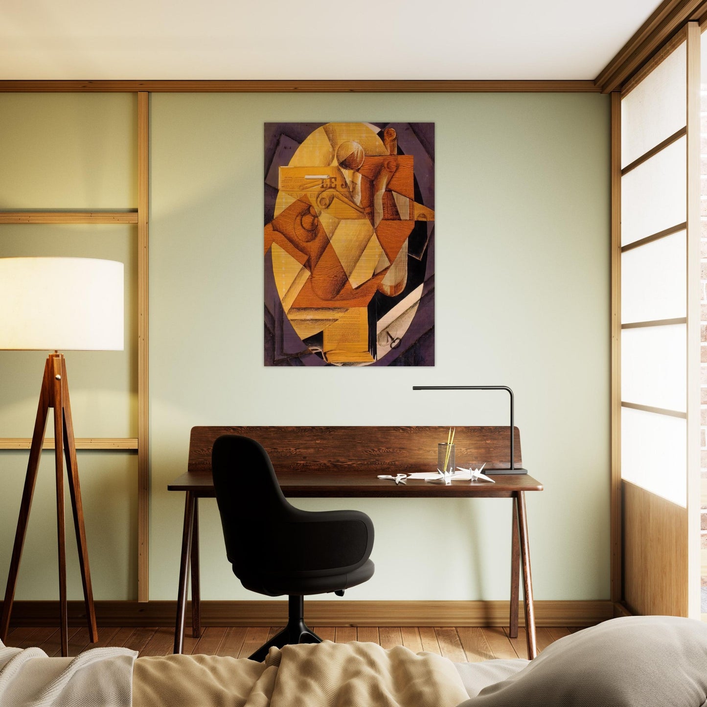THE TABLE 1914 - Juan Gris Brushed Aluminum Print - 70x100 cm / 28x40 inches | Juan Gris Aluminum Print | Juan Gris Prints