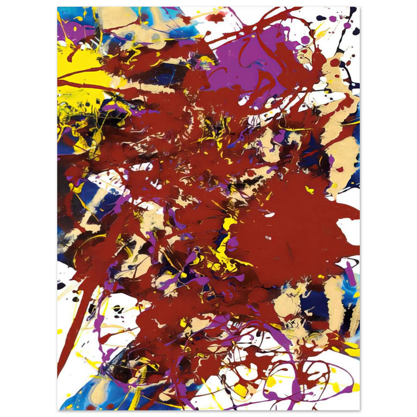 Sam Francis - Untitled  SFP94-99  SFF 1781   75x100 cm / 30x40inches Fine Art Poster