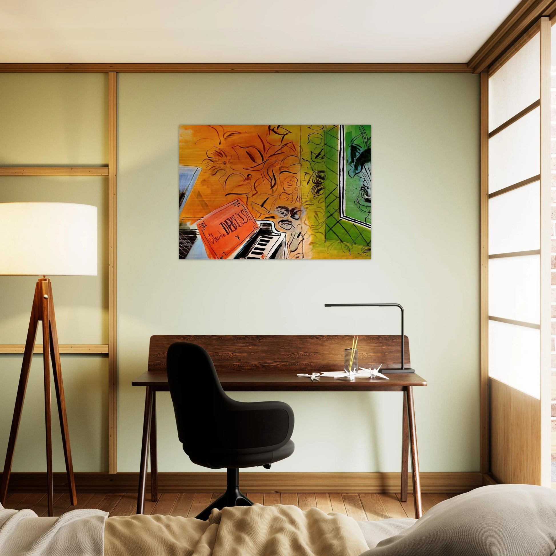 HOMAGE TO CLAUDE DEBUSSY 1952 - Raoul Dufy Brushed Aluminum Print - 70x100 cm / 28x40 inches | Raoul Dufy Aluminum Print | Raoul Dufy Prints
