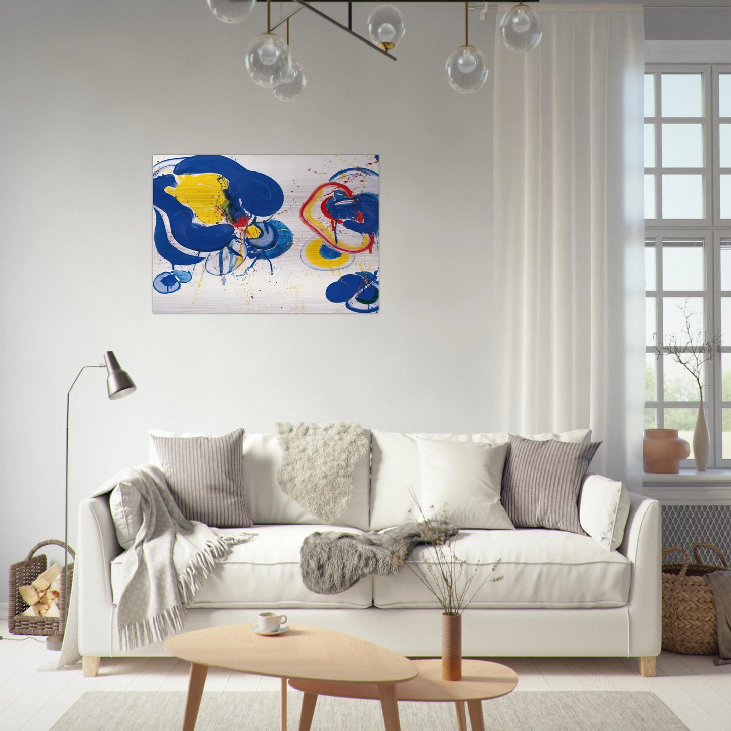 Dream It Is - Sam Francis Brushed Aluminum Print - 70x100 cm / 28x40 inches | Sam Francis Aluminum Print | Sam Francis Prints