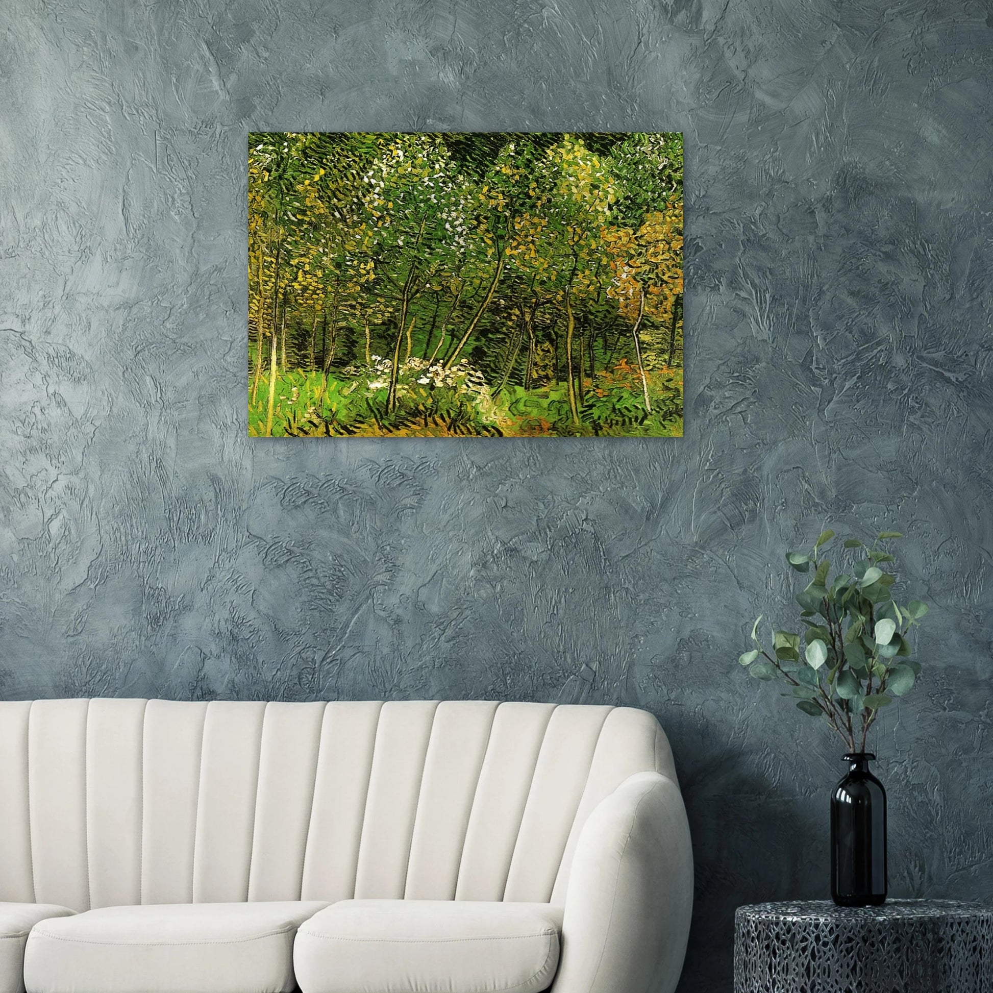 The Grove - Vincent van Gogh Brushed Aluminum Print - 70x100 cm / 28x40 inches | Vincent van Gogh Aluminum Print | Vincent van Gogh Prints