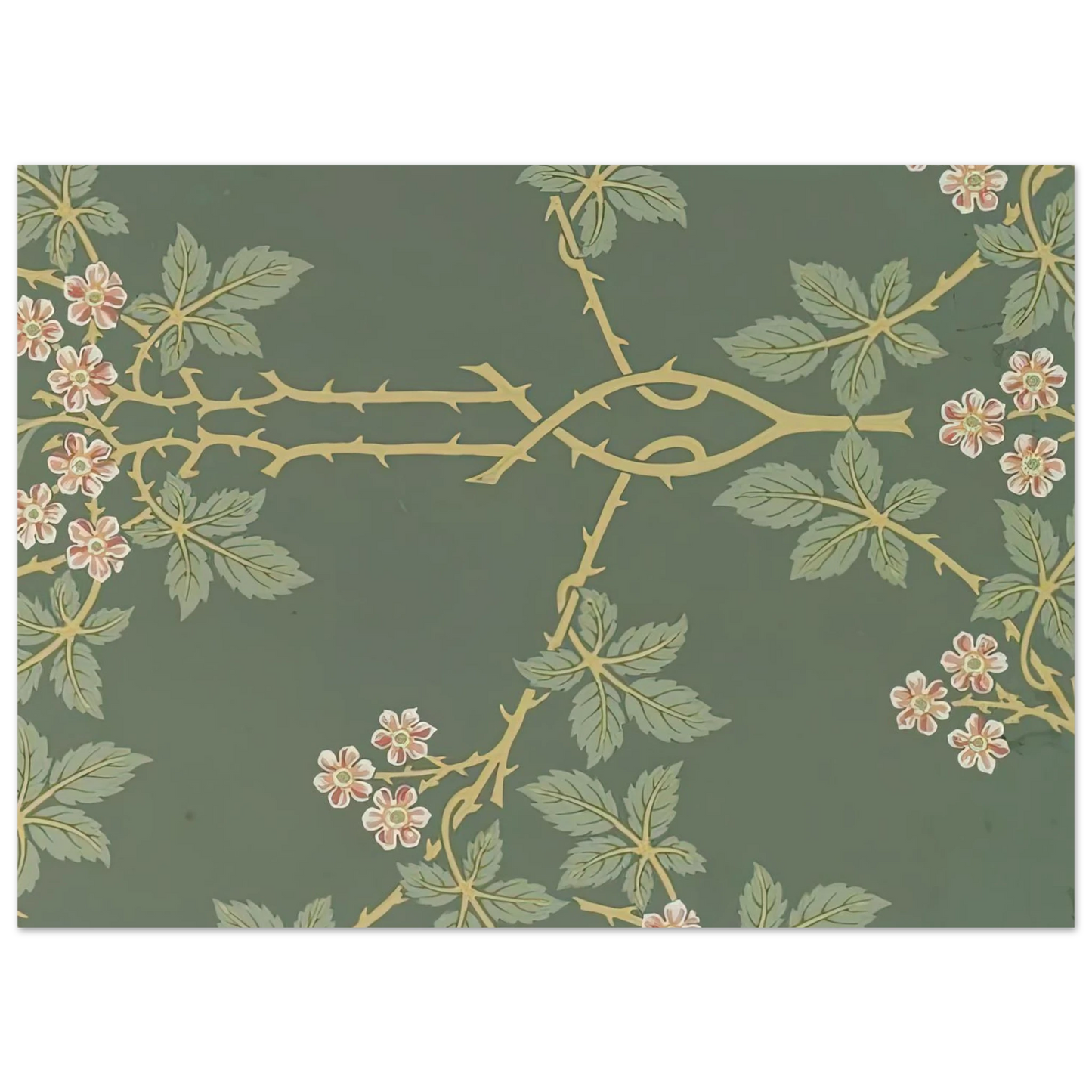 William Morris - WALLPAPER BLACKBERRY PATTERN 388 1917 Fine Art Poster