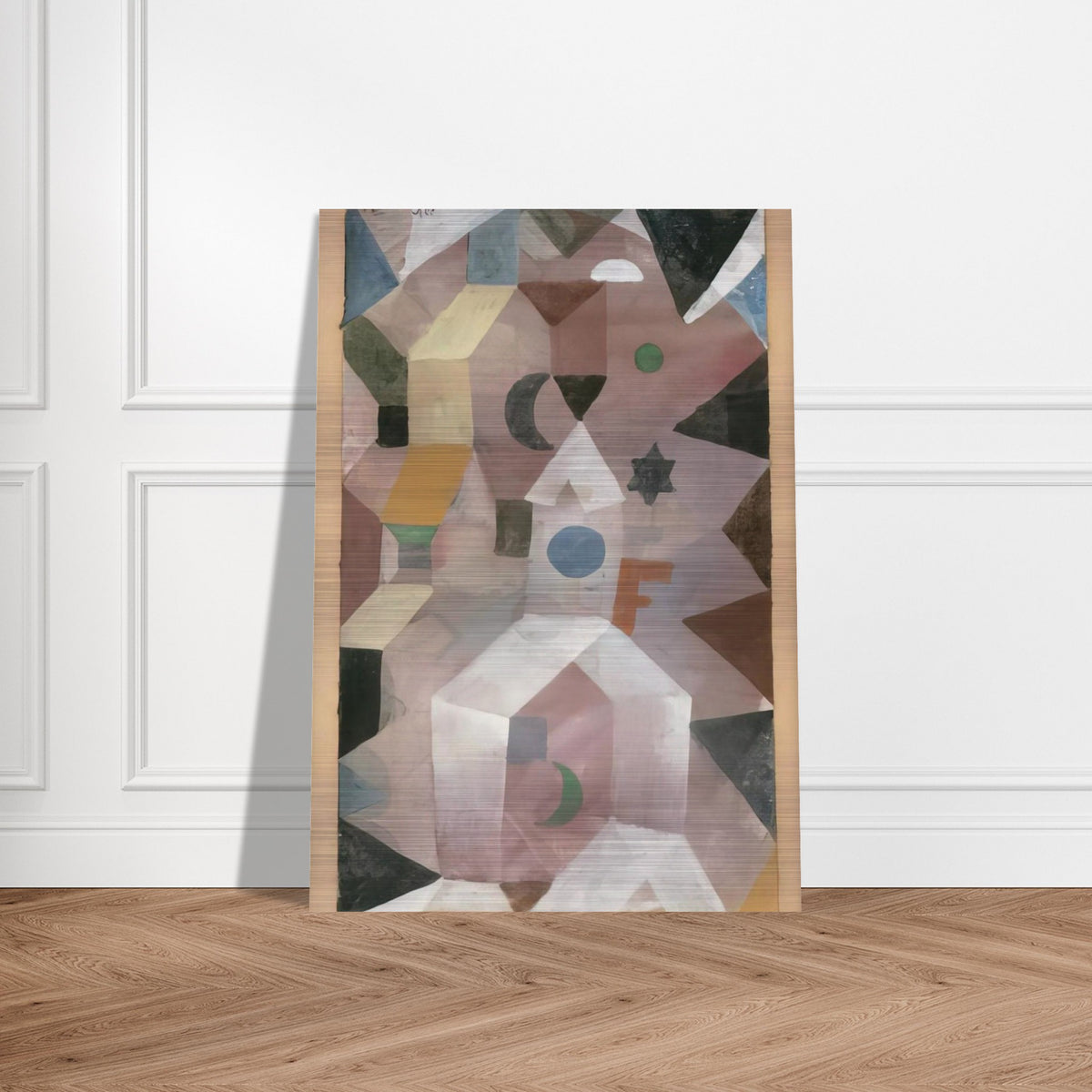 THE CHAPEL 1917 - Paul Klee Brushed Aluminum Print - 70x100 cm / 28x40 inches | Paul Klee Aluminum Print | Paul Klee Prints