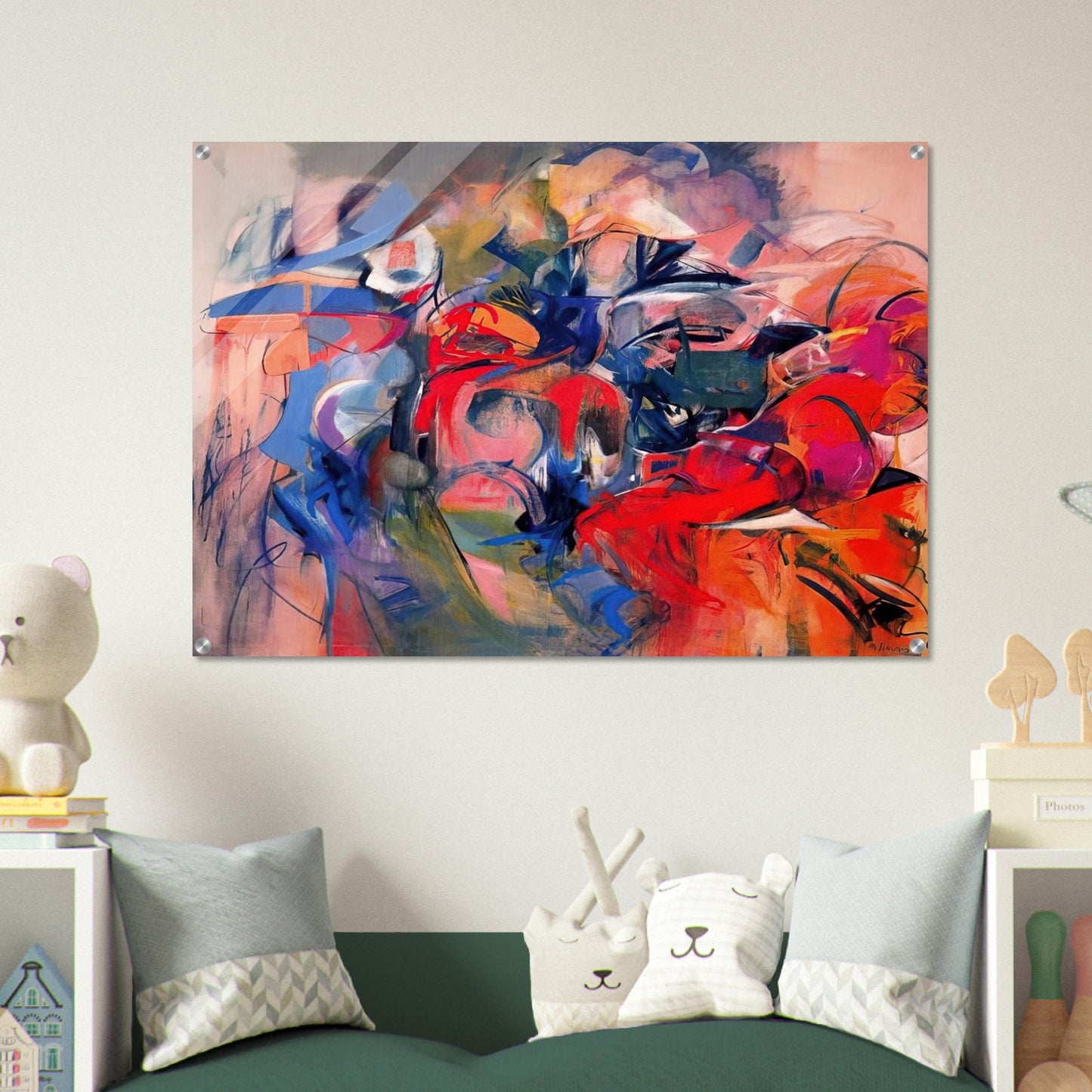 Fanfare - 1968 - Miriam Schapiro Acrylic Print - 70x100 cm / 28x40″ inches | Miriam Schapiro Wall Art | Miriam Schapiro Prints
