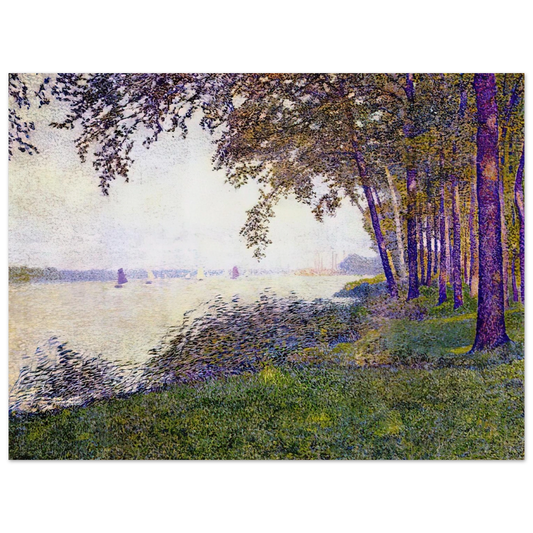 Theo van Rysselberghe - THE SCHELDE UPSTREAM FROM ANTWERP AFTER FOG 1892  75x100 cm / 30x40inches Fine Art Poster