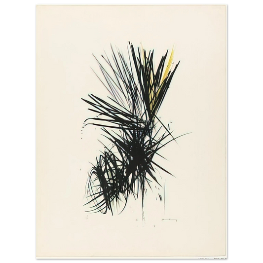 Hans Hartung - Untitled L 12 - 1957  75x100 cm / 30x40inches Fine Art Poster