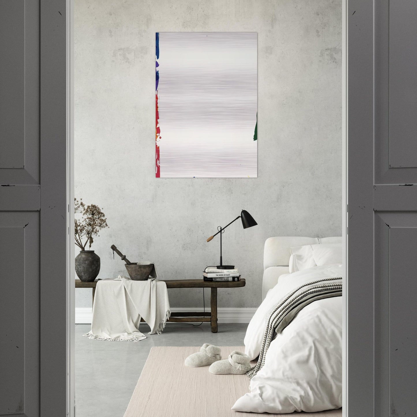Sail I - Sam Francis Brushed Aluminum Print - 70x100 cm / 28x40 inches | Sam Francis Aluminum Print | Sam Francis Prints