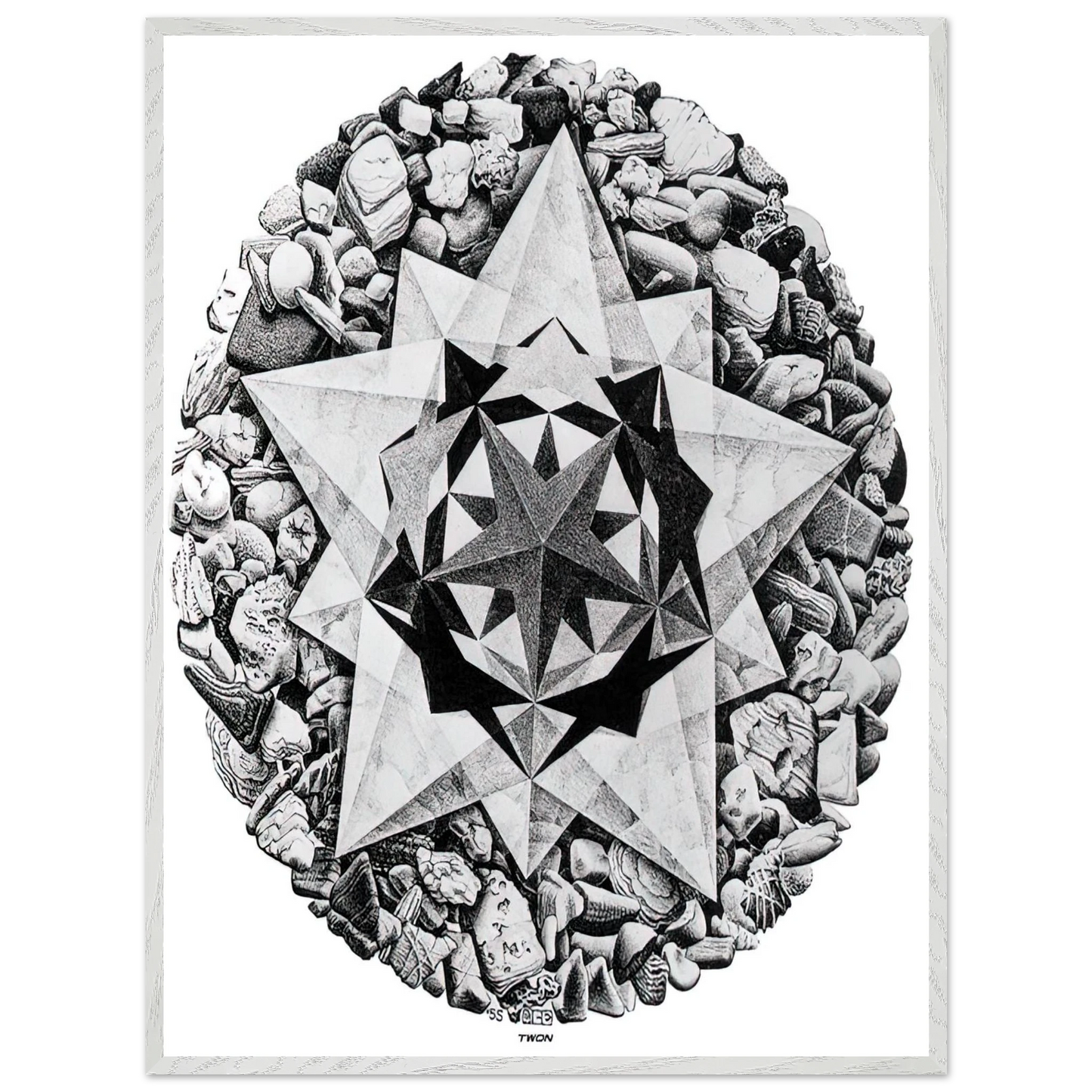MC Escher - ESCHER (1) Wall Art - 30x40 cm / 12x16 inches - Fine Art Poster-canvas - -