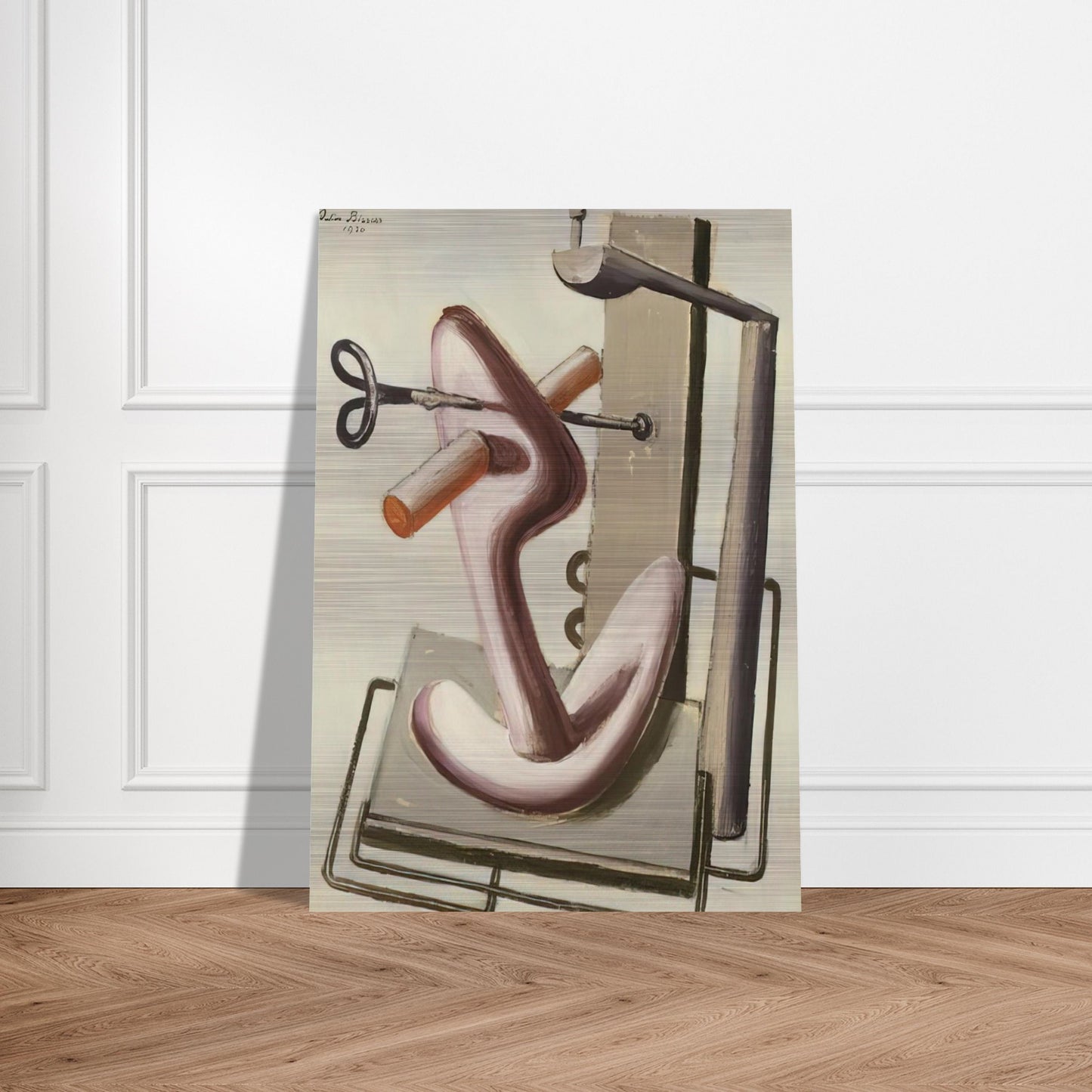 Astrazione - 1930 - Julius Bissier Brushed Aluminum Print - 70x100 cm / 28x40 inches | Julius Bissier Aluminum Print | Julius Bissier Prints