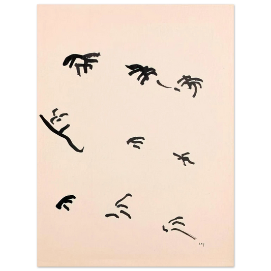 Henri Michaux - Mouvement - 1950  75x100 cm / 30x40inches Fine Art Poster
