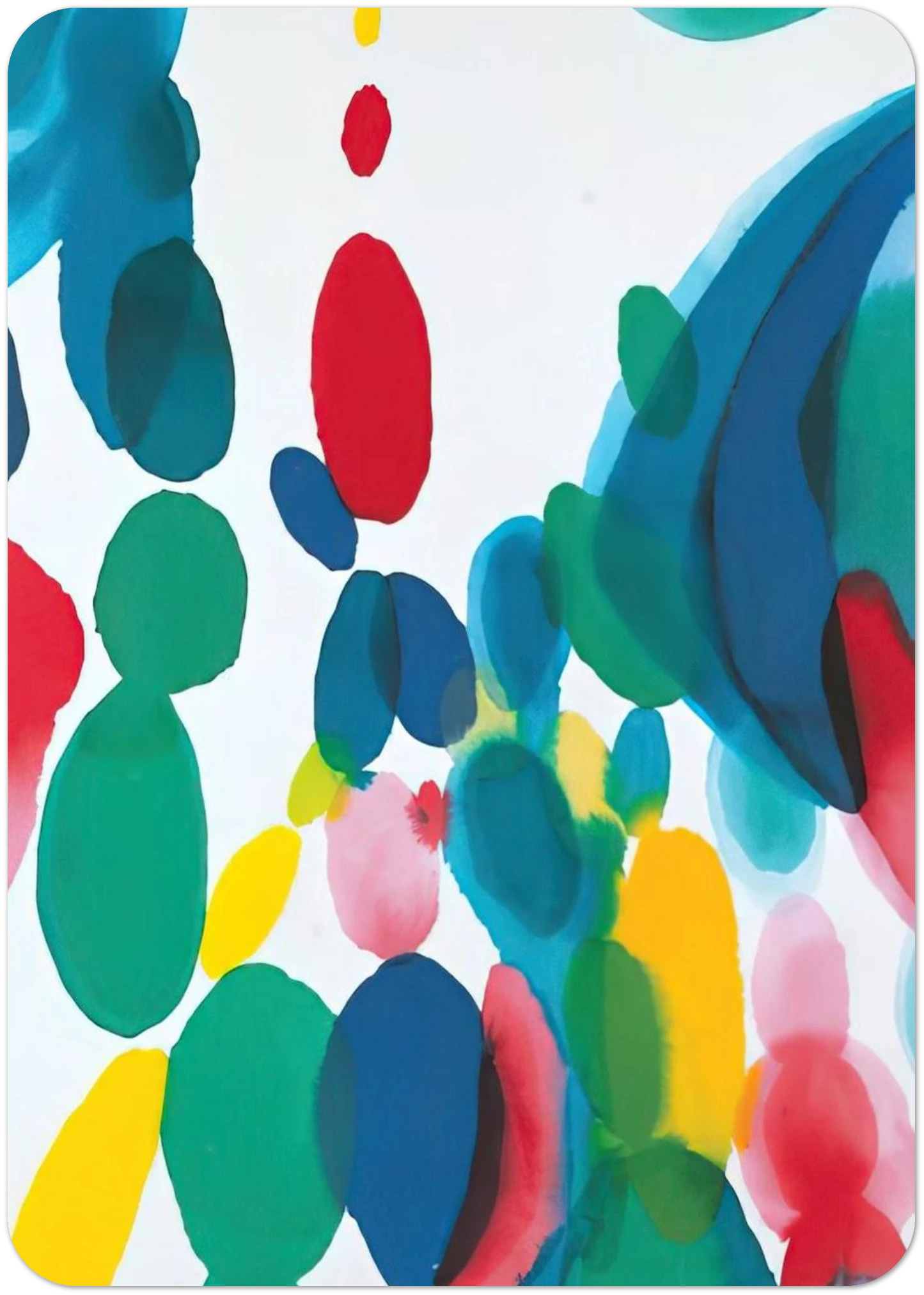 Abstract Composition By Alice Baber Pack of 10 Post Cards | Alice Baber Post Cards | A6 (10.5 x 14.8 cm) - 4.1 x 5.8 inches