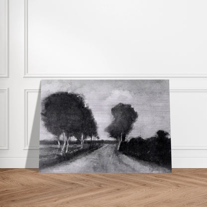 Country Lane with Trees - Vincent van Gogh Brushed Aluminum Print - 70x100 cm / 28x40 inches | Vincent van Gogh Aluminum Print | Vincent van Gogh Prints