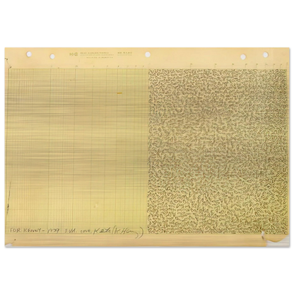 UNTITLED FOR KENNY 1979 - Keith Haring Brushed Aluminum Print - 70x100 cm / 28x40 inches | Keith Haring Aluminum Print | Keith Haring Prints