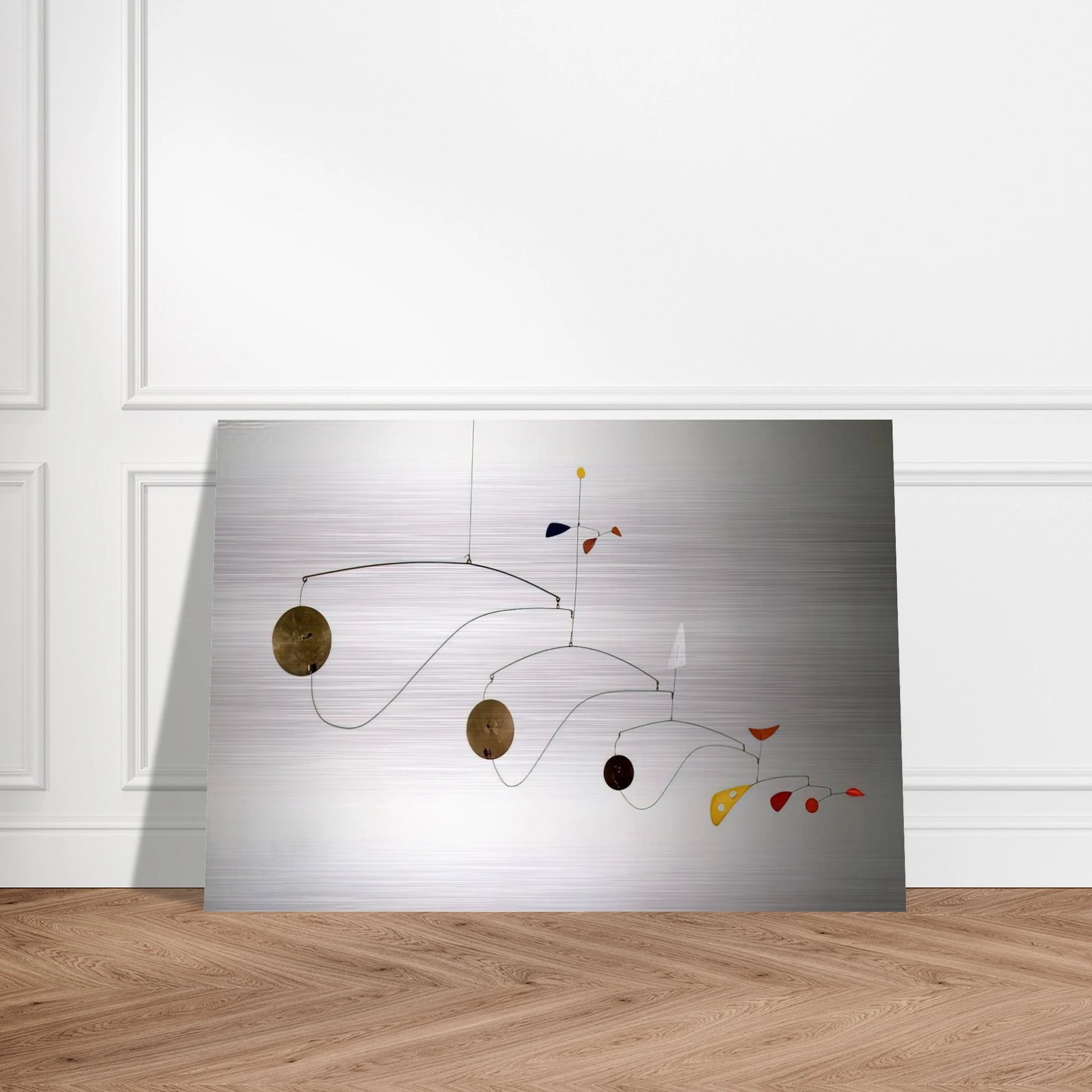 TRIPLE GONG 1948 - Alexander Calder Brushed Aluminum Print - 70x100 cm / 28x40 inches | Alexander Calder Aluminum Print | Alexander Calder Prints