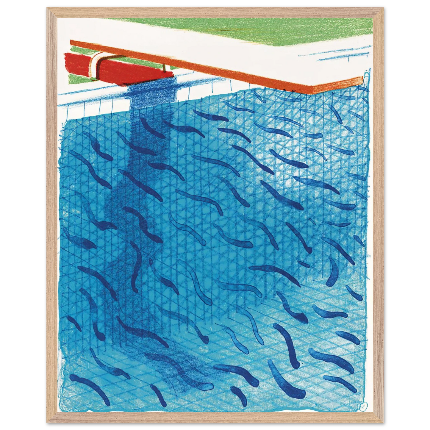 David Hockney - David Hockney Wall art - A3 (29.7 x 42  cm) - Fine Art Poster-canvas - -