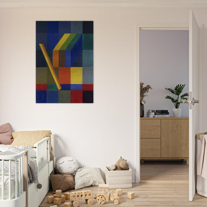 Space Composition I - 1944 - Johannes Itten Brushed Aluminum Print - 70x100 cm / 28x40 inches | Johannes Itten Aluminum Print | Johannes Itten Prints