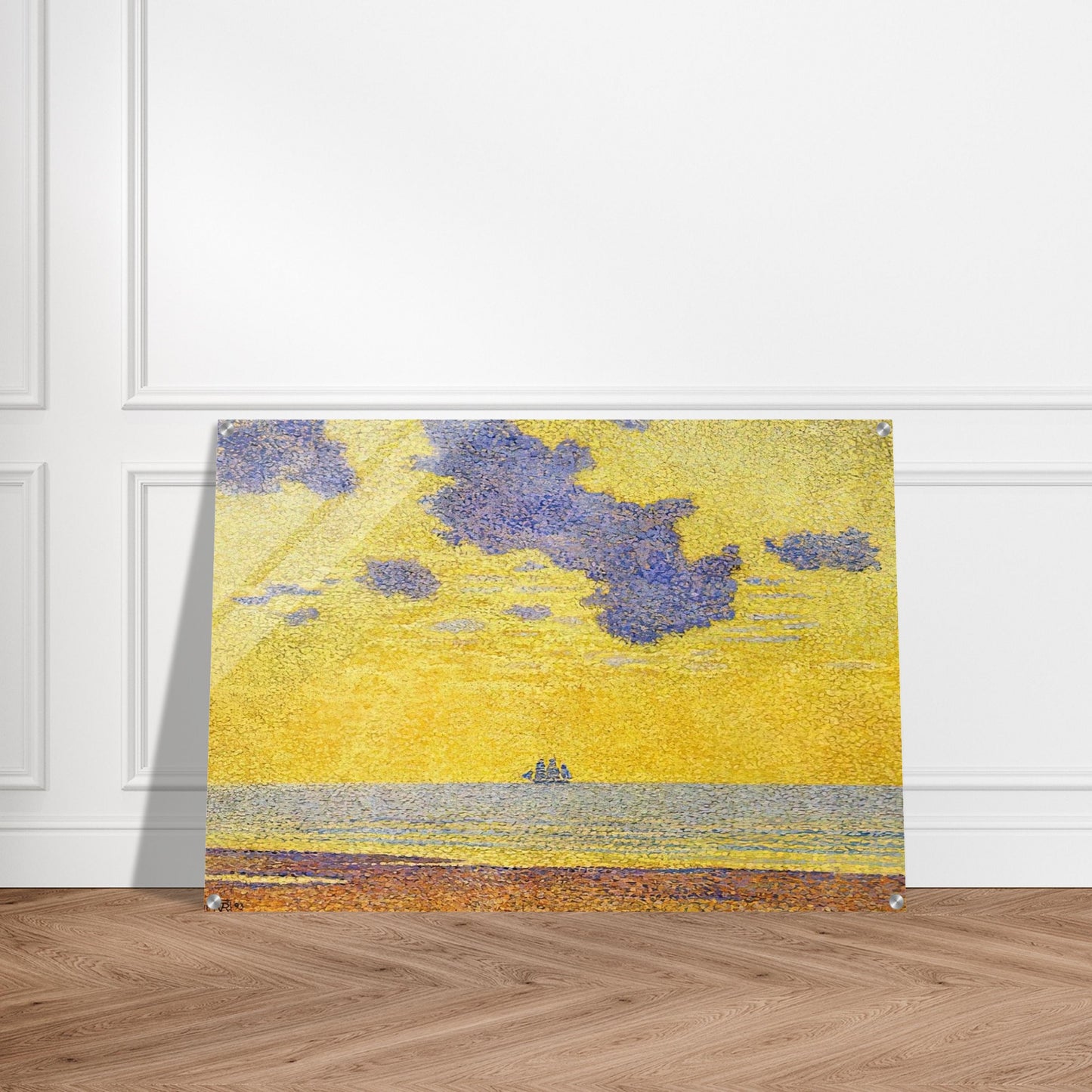 BIG CLOUDS 1893 - Theo van Rysselberghe Acrylic Print - 70x100 cm / 28x40″ inches