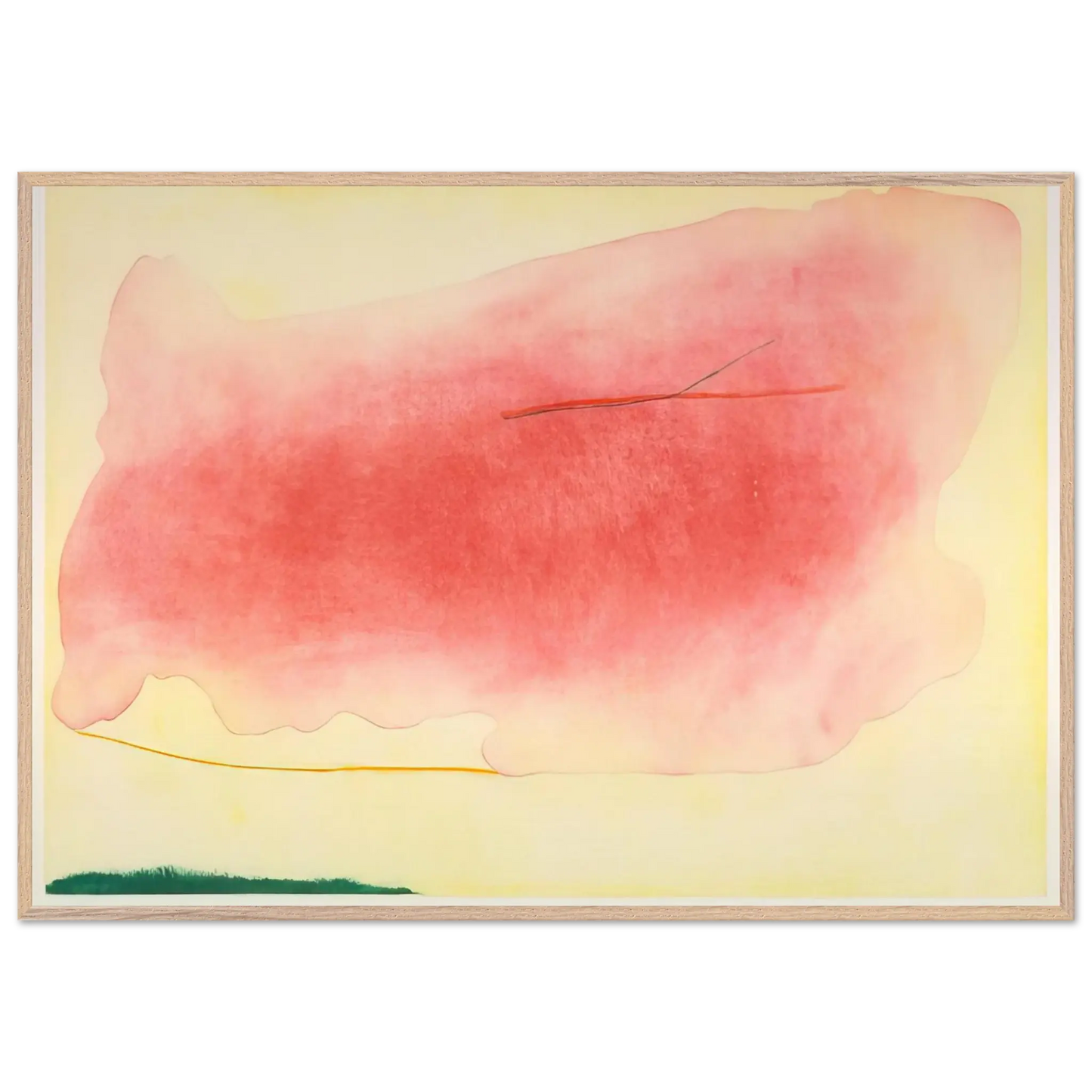 Helen Frankenthaler - Nepenthe - 1972 Wall art - A2 (42 x 59.4  cm) - Premium Wooden Framed Poster With Fine Art Paper - Black frame