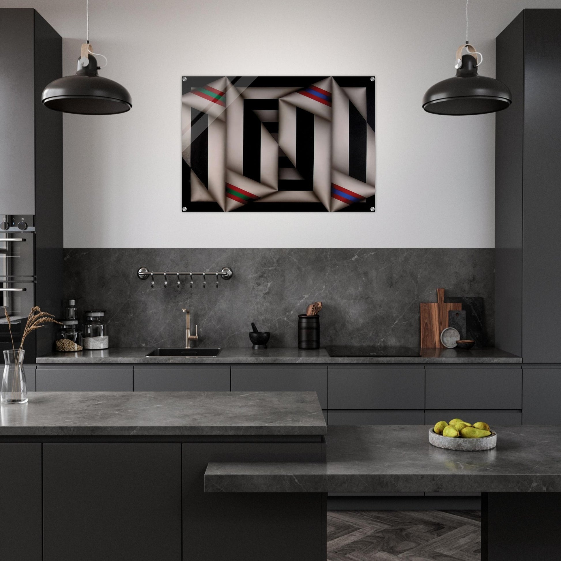 Omelemo II - 1981 - Omar Rayo Acrylic Print - 70x100 cm / 28x40″ inches
