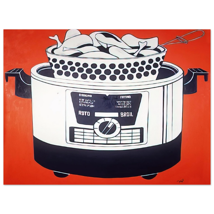 Roy Lichtenstein - ROTO BROIL 1961  75x100 cm / 30x40inches Fine Art Poster