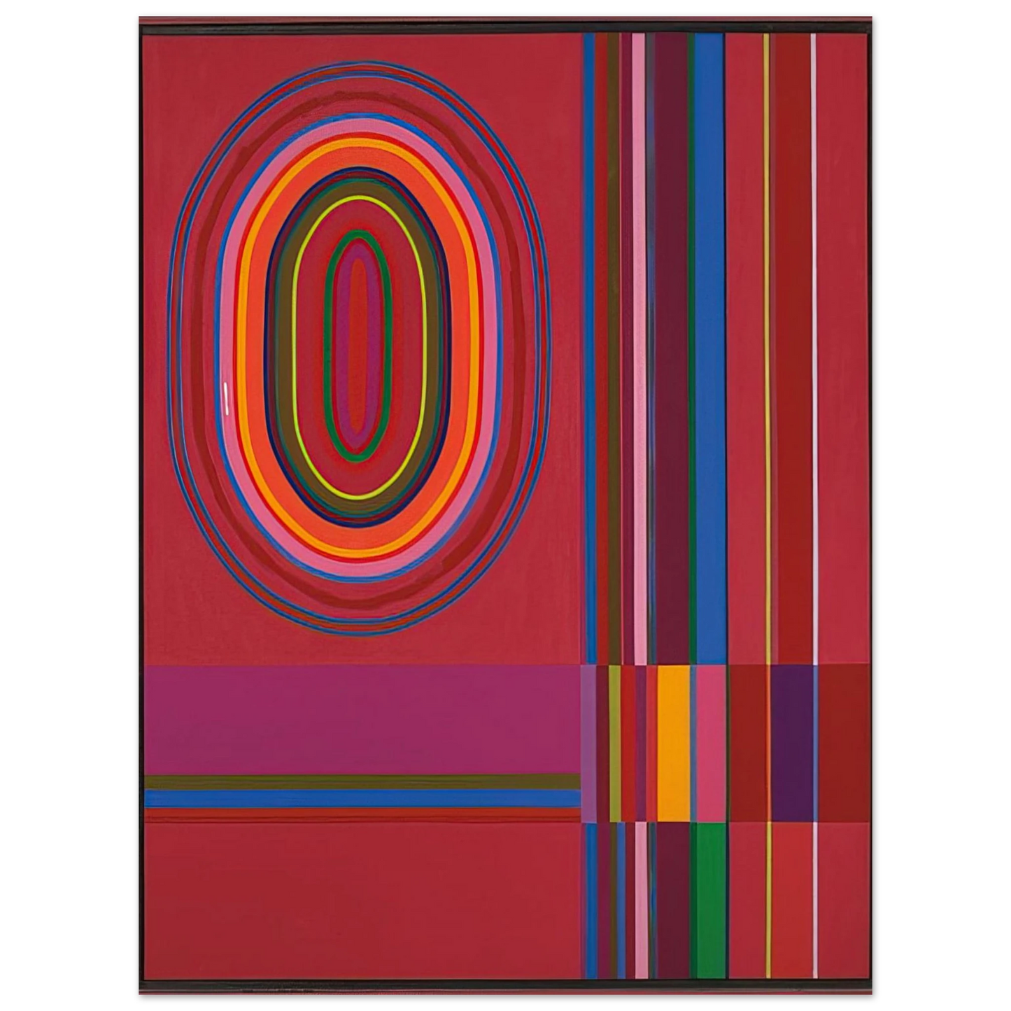 John Ferren - Red Rose - 1966  75x100 cm / 30x40inches Fine Art Poster