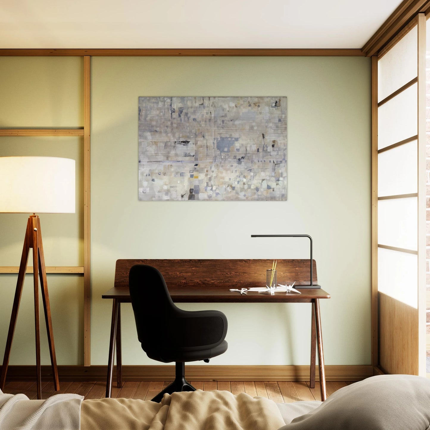 Blanche - 1958 - Maria Helena Vieira da Silva Brushed Aluminum Print - 70x100 cm / 28x40 inches | Maria Helena Vieira da Silva Aluminum Print | Maria Helena Vieira da Silva Prints
