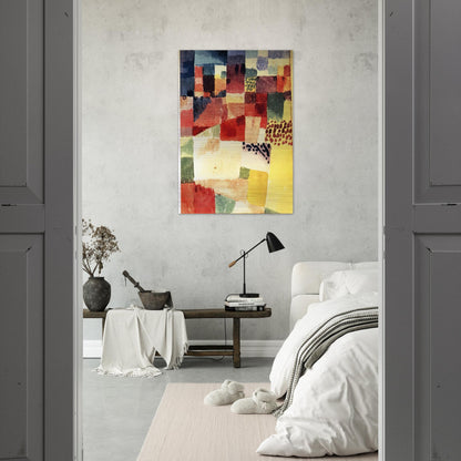 HAMMAMET - Paul Klee Brushed Aluminum Print - 70x100 cm / 28x40 inches | Paul Klee Aluminum Print | Paul Klee Prints