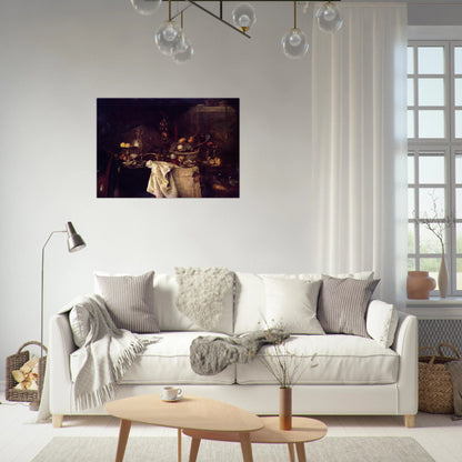 LA DESERTE AFTER JAN DAVIDSZ DE HEEM 1893 - Henri Matisse Brushed Aluminum Print - 70x100 cm / 28x40 inches | Henri Matisse Aluminum Print | Henri Matisse Prints