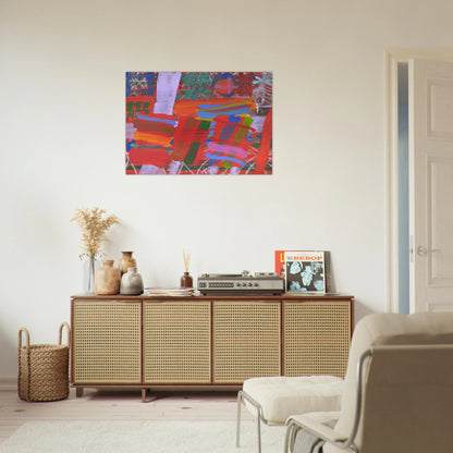 St. Germain - 1995 - Albert Irvin Brushed Aluminum Print - 70x100 cm / 28x40 inches | Albert Irvin Aluminum Print | Albert Irvin Prints