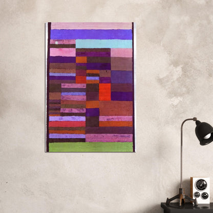INDIVIDUALIZED ALTIMETRY OF STRIPES 1930 - Paul Klee Brushed Aluminum Print - 70x100 cm / 28x40 inches | Paul Klee Aluminum Print | Paul Klee Prints