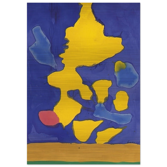 Saturn Revisited - 1964 - Helen Frankenthaler Brushed Aluminum Print - 70x100 cm / 28x40 inches | Helen Frankenthaler Aluminum Print | Helen Frankenthaler Prints