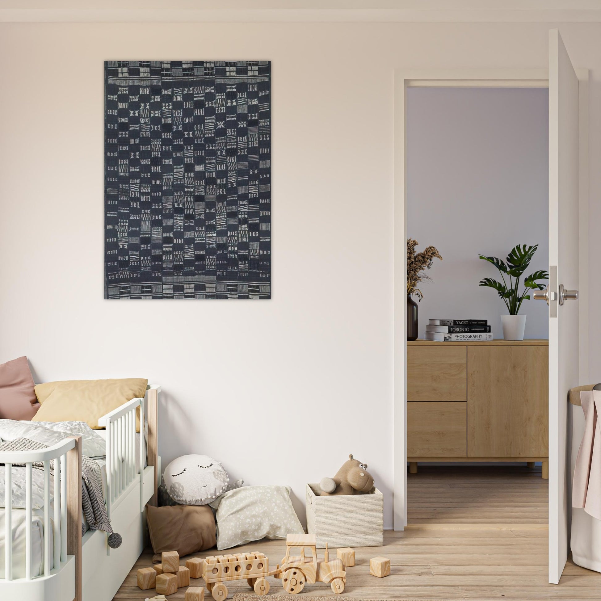 THICKLY SETTLED 1957 - Anni Albers Brushed Aluminum Print - 70x100 cm / 28x40 inches | Anni Albers Aluminum Print | Anni Albers Prints