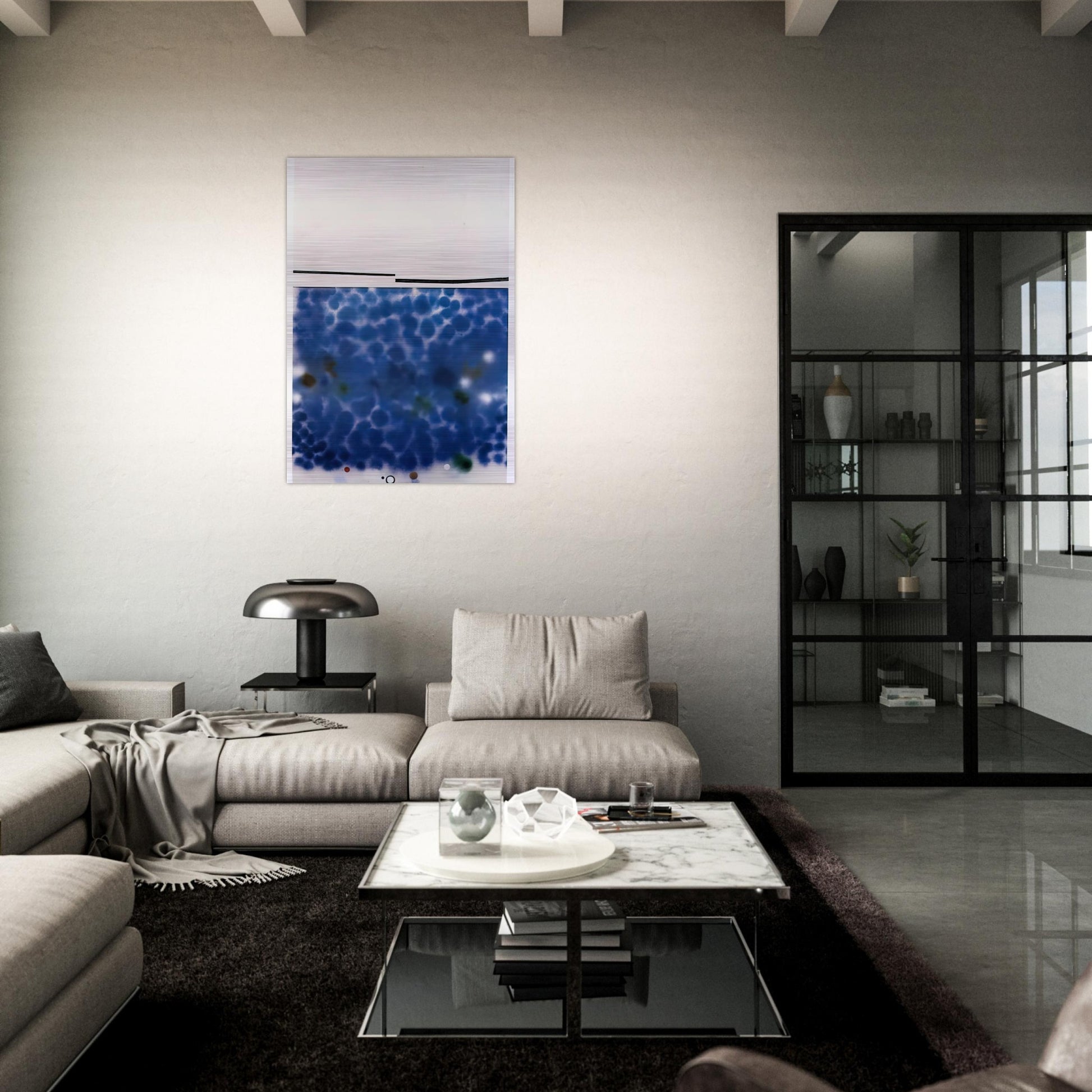 The Starry Night - 1987 - Victor Pasmore Brushed Aluminum Print - 70x100 cm / 28x40 inches | Victor Pasmore Aluminum Print | Victor Pasmore Prints