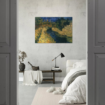 The Little Stream - Vincent van Gogh Brushed Aluminum Print - 70x100 cm / 28x40 inches | Vincent van Gogh Aluminum Print | Vincent van Gogh Prints