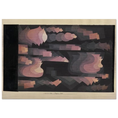 ADD IN RED 1921 - Paul Klee Brushed Aluminum Print - 70x100 cm / 28x40 inches | Paul Klee Aluminum Print | Paul Klee Prints