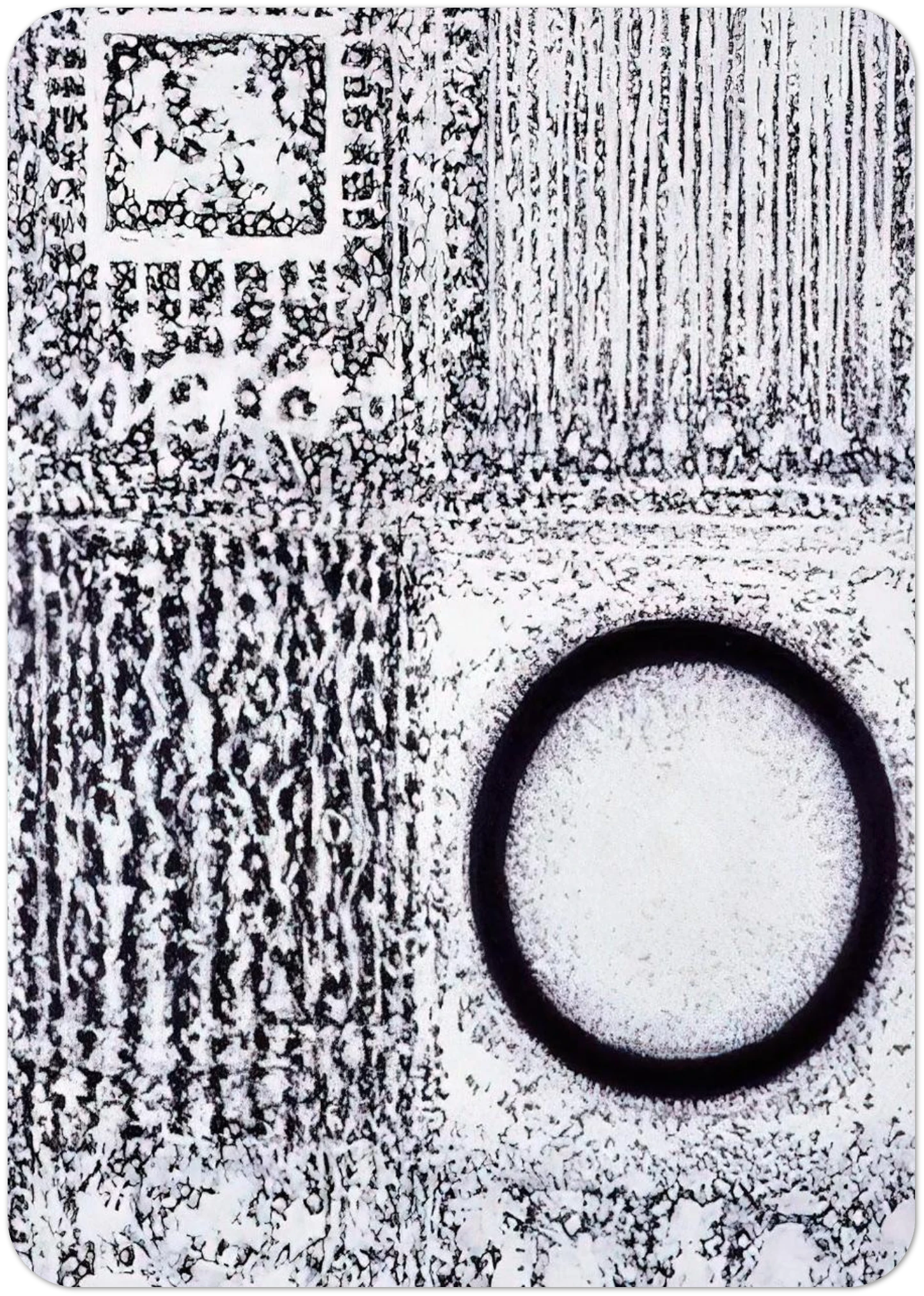 Circle by the Falling Waters - 1980 By Richard Pousette-Dart Pack of 10 Post Cards | Richard Pousette-Dart Post Cards | A6 (10.5 x 14.8 cm) - 4.1 x 5.8 inches