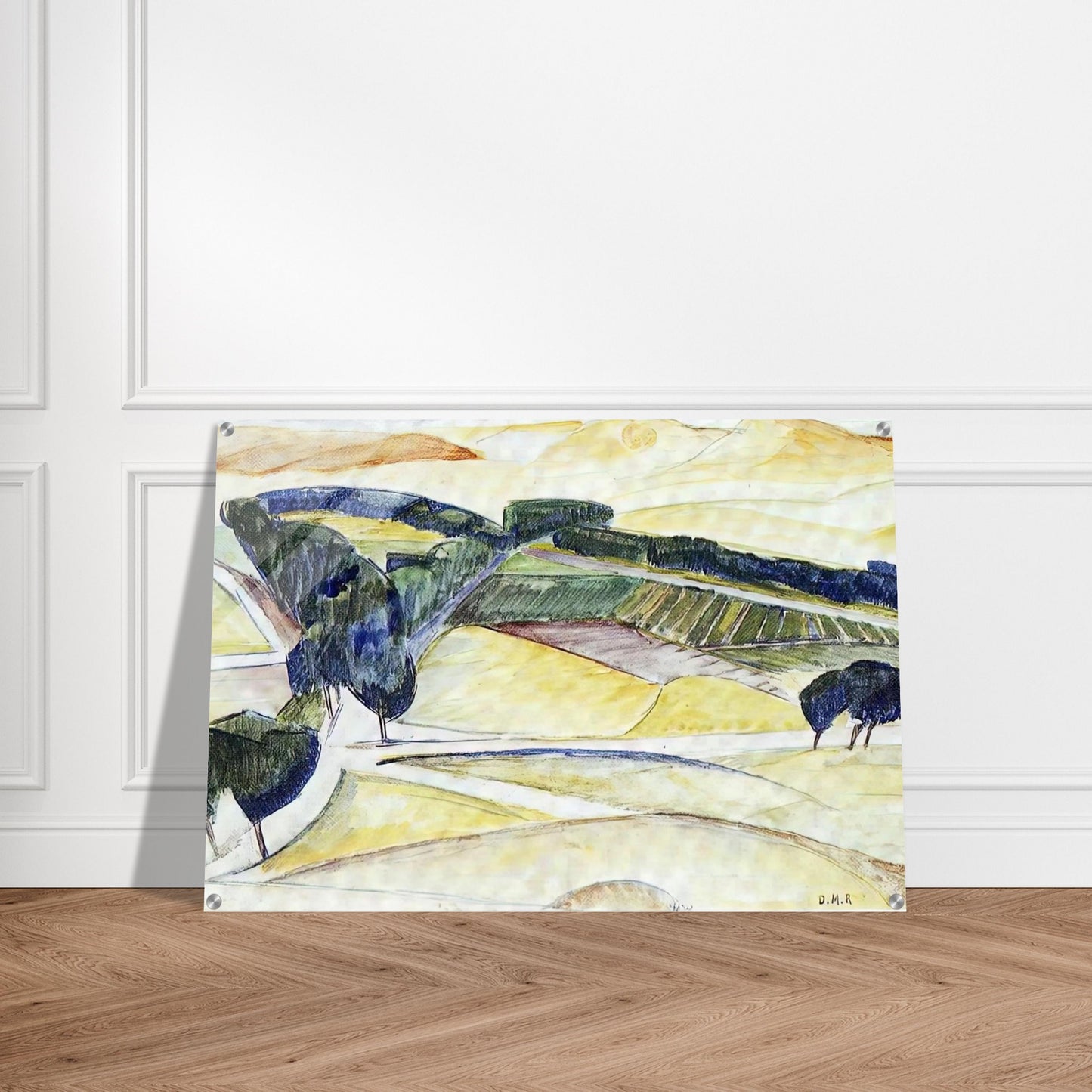 LANDSCAPE AT TOLEDO 1913 - Diego Rivera Acrylic Print - 70x100 cm / 28x40″ inches