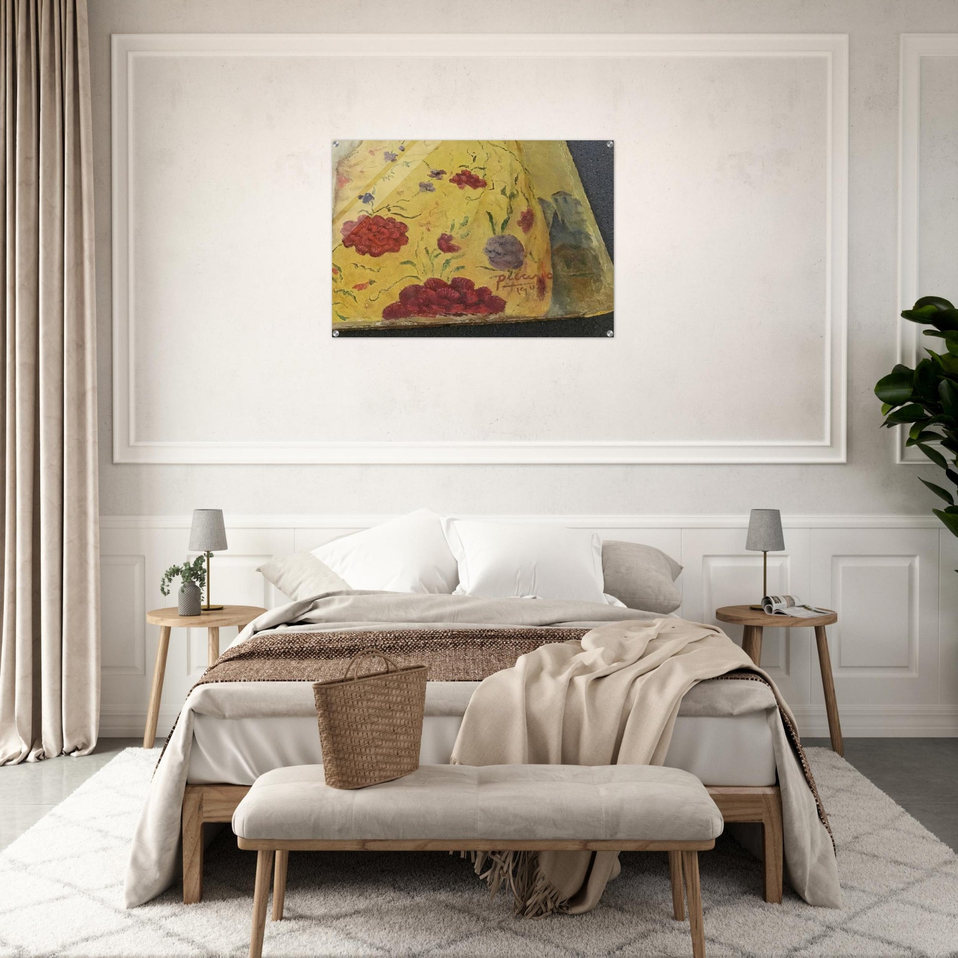 La Maja con Bandolina - 1907  Rome, Italy - Pablo Picasso Acrylic Print - 70x100 cm / 28x40″ inches