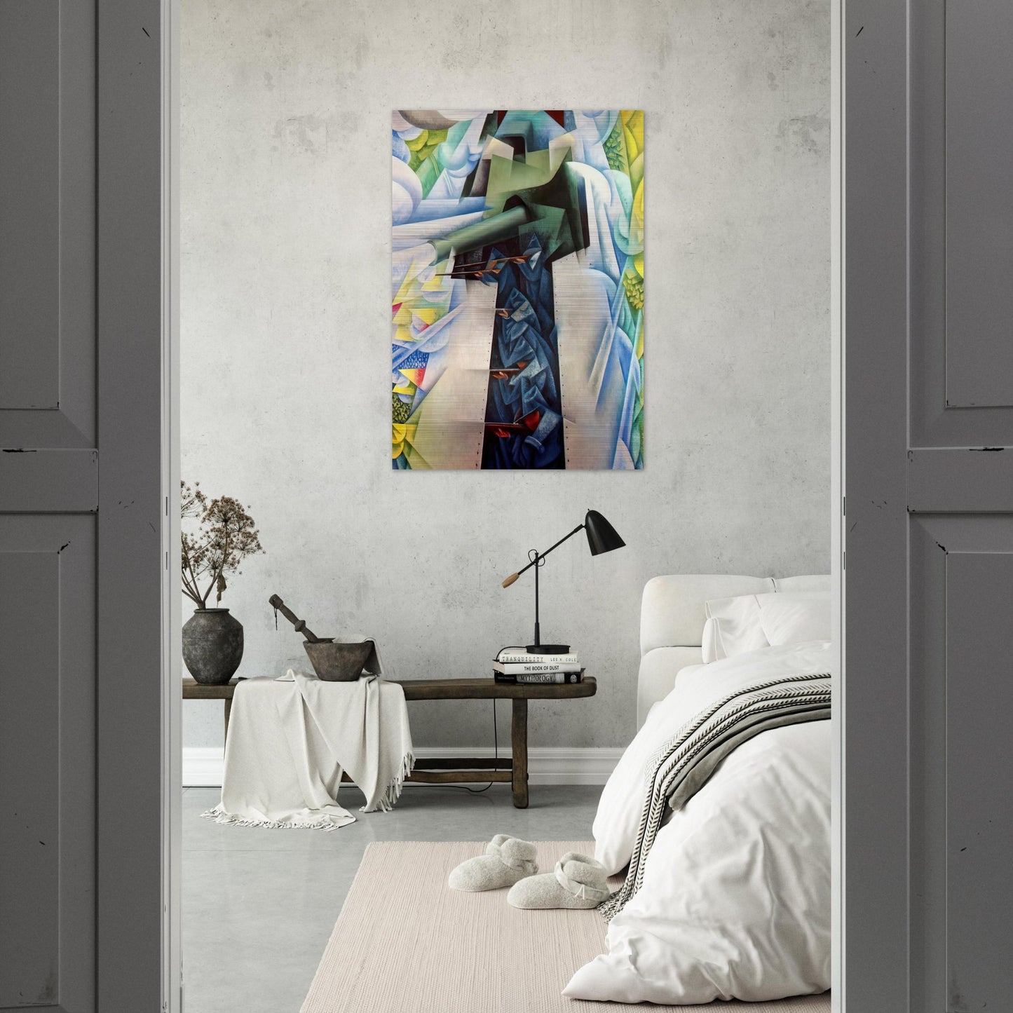ARMTRAIN - Carlo Carra Brushed Aluminum Print - 70x100 cm / 28x40 inches | Carlo Carra Aluminum Print | Carlo Carra Prints