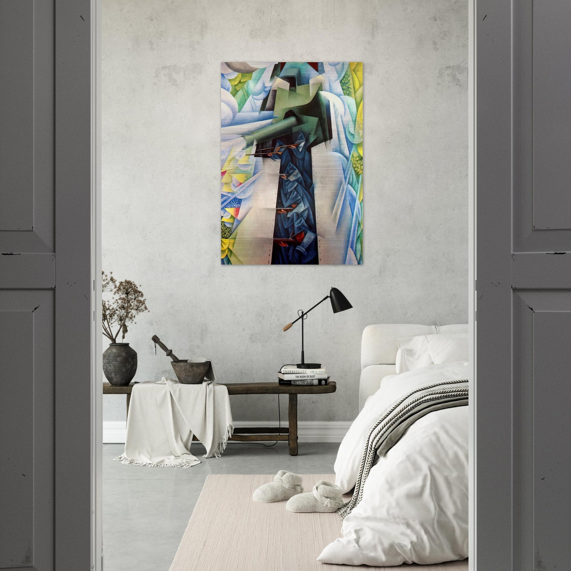 ARMTRAIN - Carlo Carra Brushed Aluminum Print - 70x100 cm / 28x40 inches | Carlo Carra Aluminum Print | Carlo Carra Prints