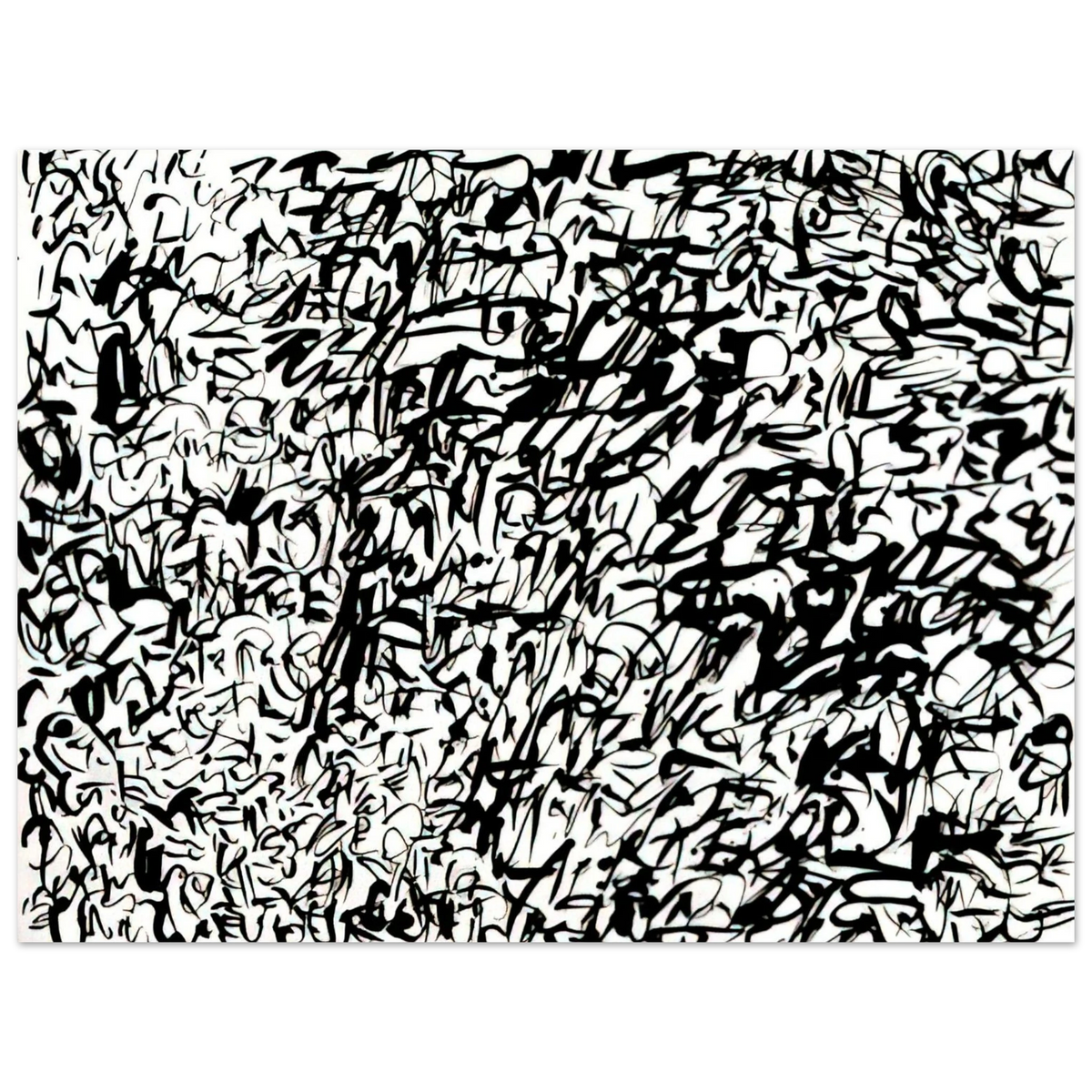 Keith Haring - UNTITLED 1978 2  75x100 cm / 30x40inches Fine Art Poster | Keith Haring Art For Sale