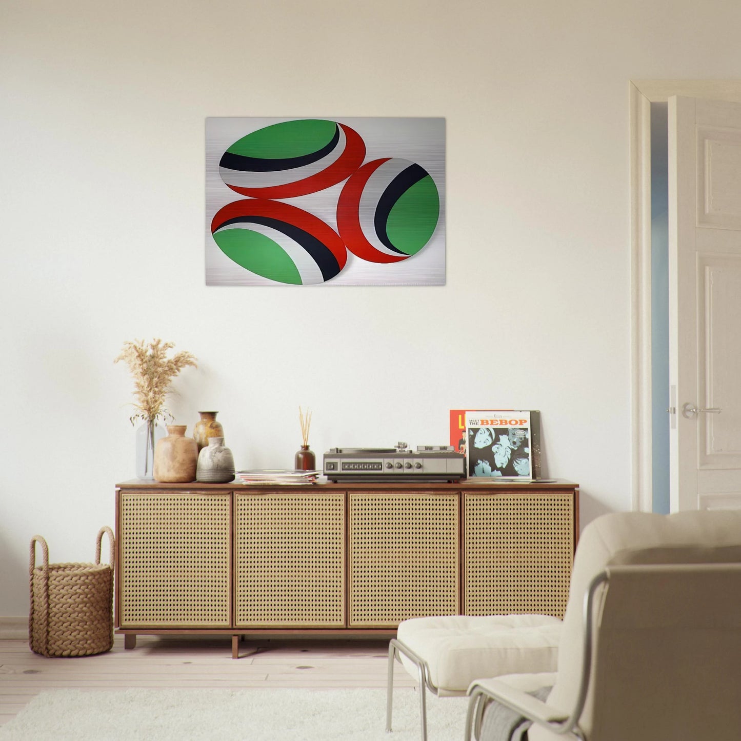 Oh Happy Day Constellation series - Hard Edge Painting - Leon Polk Smith Brushed Aluminum Print - 70x100 cm / 28x40 inches | Leon Polk Smith Aluminum Print | Leon Polk Smith Prints