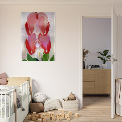 Bleeding Heart - Georgia O'Keeffe Brushed Aluminum Print - 70x100 cm / 28x40 inches | Georgia O'Keeffe Aluminum Print | Georgia O'Keeffe Prints