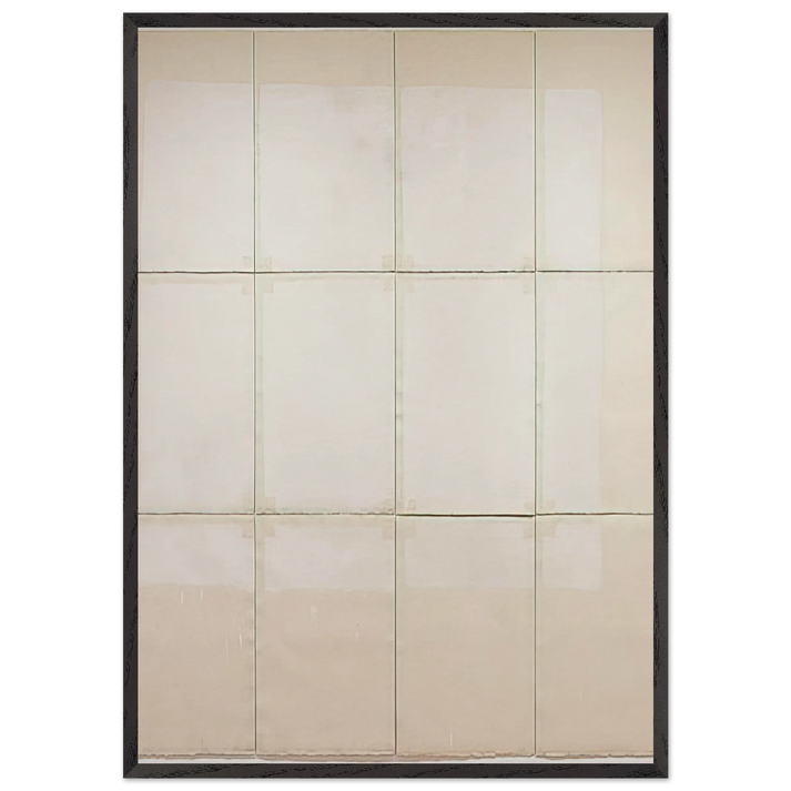 Classico 5 - 1968 - Robert Ryman 70x100 cm / 28x40 inches Framed Art Print – Black Wooden Frame