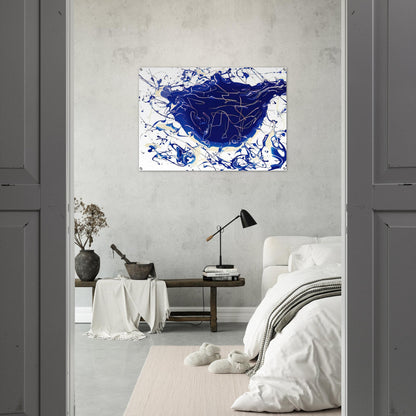 Untitled  SFP92-15 SFF1671  - Sam Francis Acrylic Print - 70x100 cm / 28x40″ inches