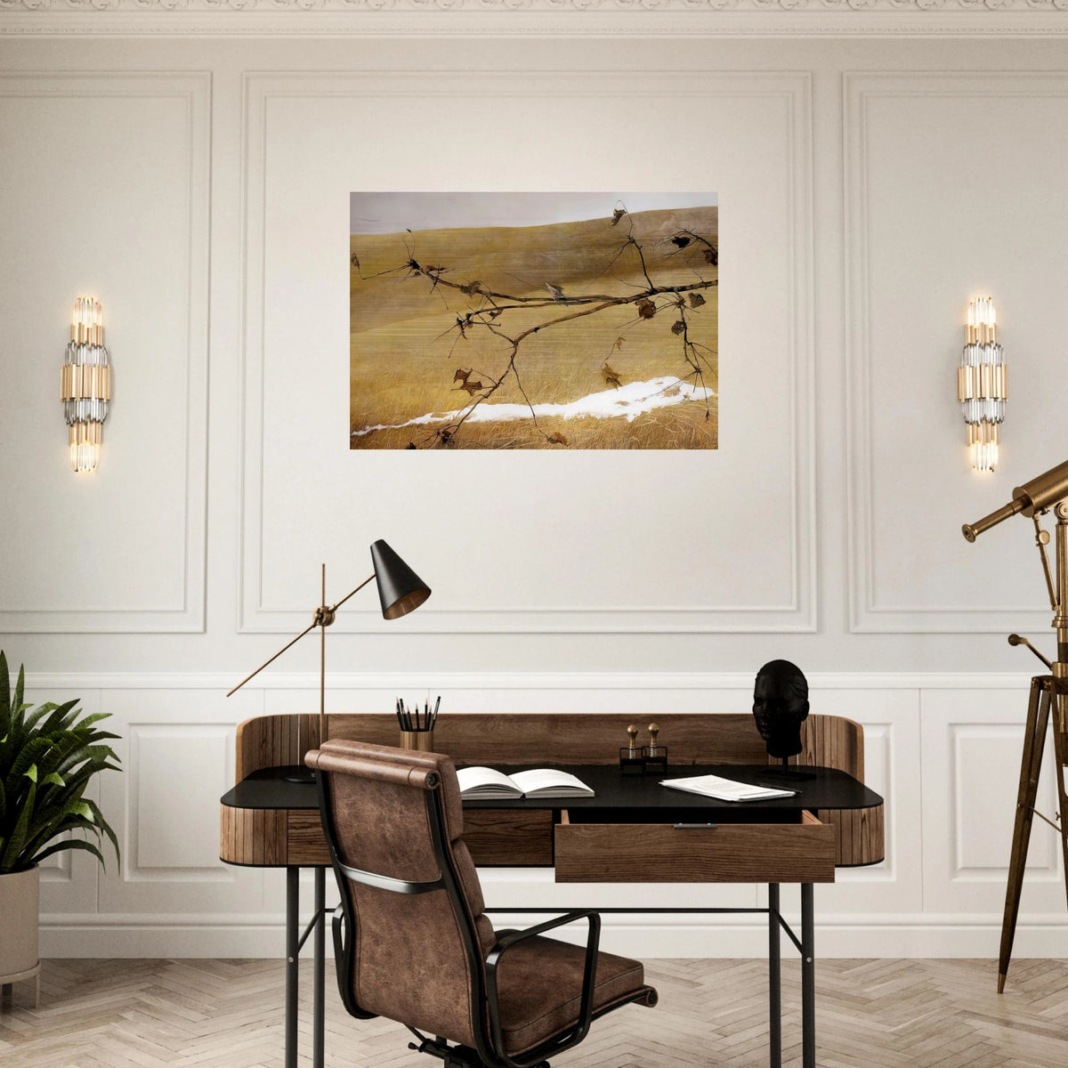 LONG LIMB - Andrew Wyeth Brushed Aluminum Print - 70x100 cm / 28x40 inches | Andrew Wyeth Aluminum Print | Andrew Wyeth Prints