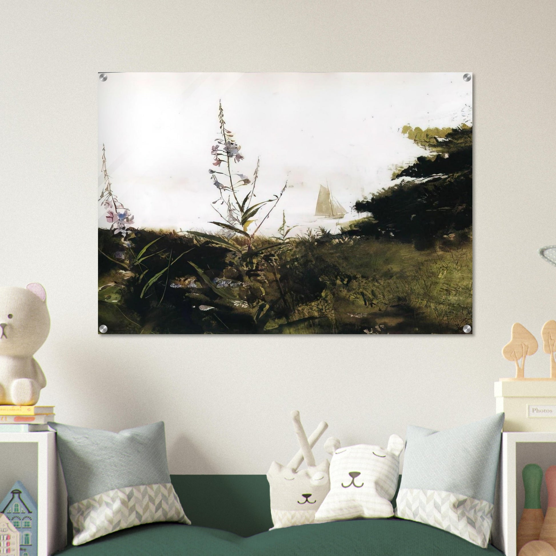 UNDER SAIL - Andrew Wyeth Acrylic Print - 70x100 cm / 28x40″ inches
