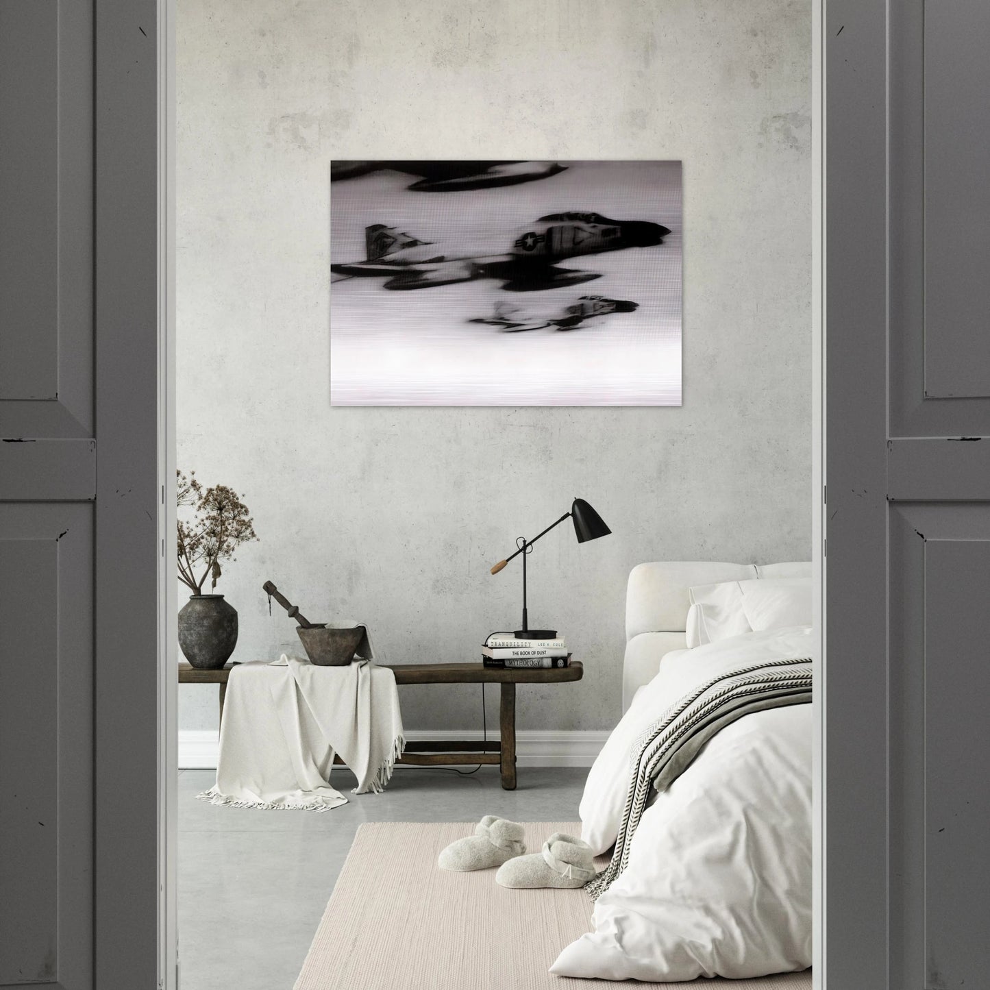 PHANTOM INTERCEPTORS - Gerhard Richter Brushed Aluminum Print - 70x100 cm / 28x40 inches | Gerhard Richter Aluminum Print | Gerhard Richter Prints