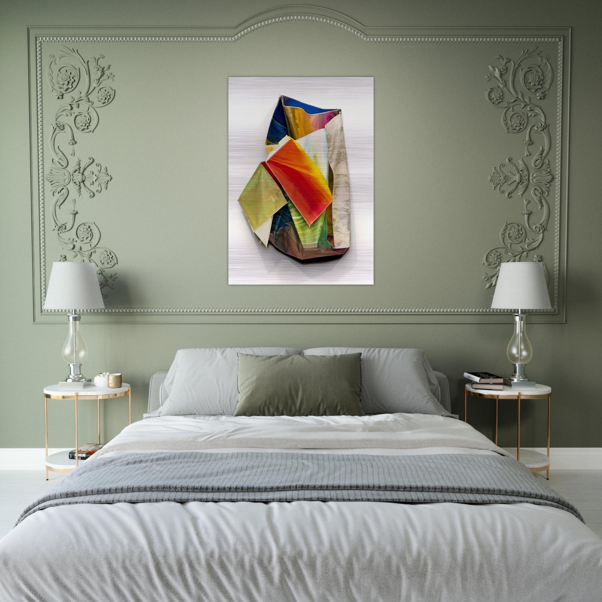 Sac 2 - Sam Gilliam Brushed Aluminum Print - 70x100 cm / 28x40 inches | Sam Gilliam Aluminum Print | Sam Gilliam Prints